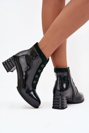 Boty na podpatku model 221140 Step in style