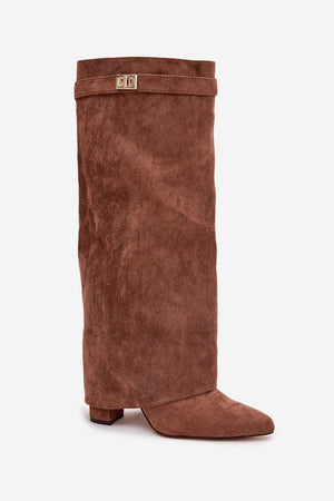 Kozačky na podpatku model 221530 Step in style