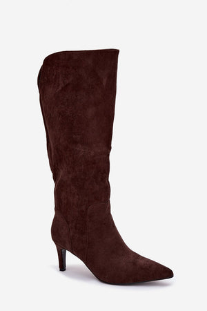 Kozačky na podpatku model 221902 Step in style