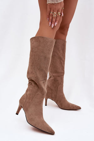Kozačky na podpatku model 221903 Step in style