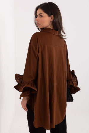Košile s dlouhým rukávem model 222314 Italy Moda