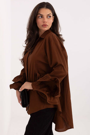 Košile s dlouhým rukávem model 222314 Italy Moda