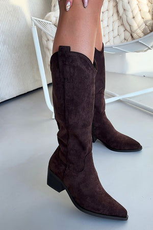 Kozačky na podpatku model 222528 Step in style