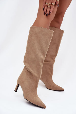Kozačky na podpatku model 222533 Step in style