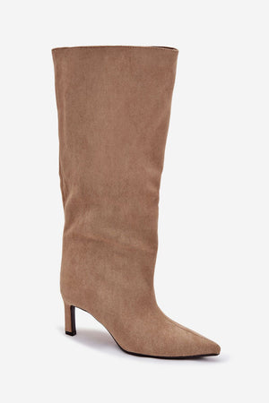 Kozačky na podpatku model 222533 Step in style