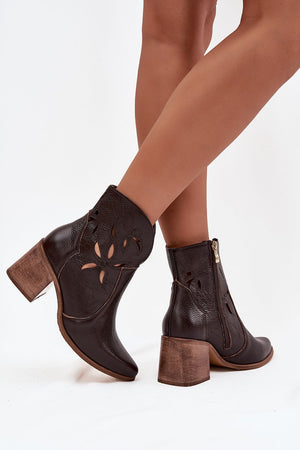Boty na podpatku model 222963 Step in style