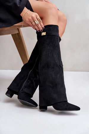 Kozačky na podpatku model 223003 Step in style