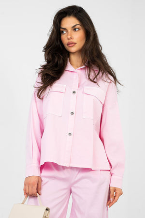 Košile s dlouhým rukávem model 224198 Italy Moda