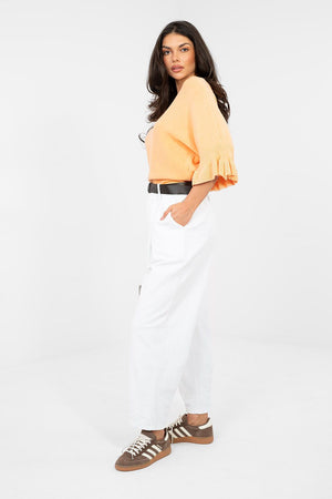 Kordové kalhoty model 224384 Italy Moda