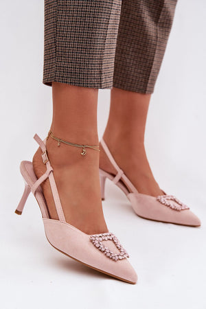 Sandály na podpatku model 224465 Step in style