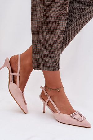 Sandály na podpatku model 224465 Step in style