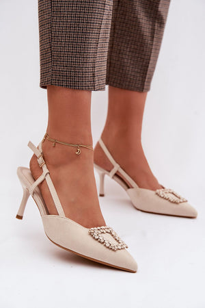 Sandály na podpatku model 224466 Step in style