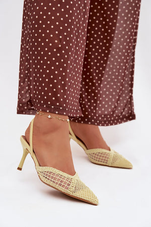 Sandály na podpatku model 224495 Step in style