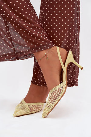 Sandály na podpatku model 224495 Step in style