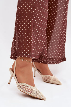Sandály na podpatku model 224499 Step in style