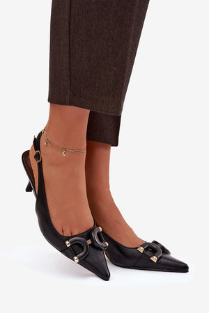 Sandály na podpatku model 224501 Step in style