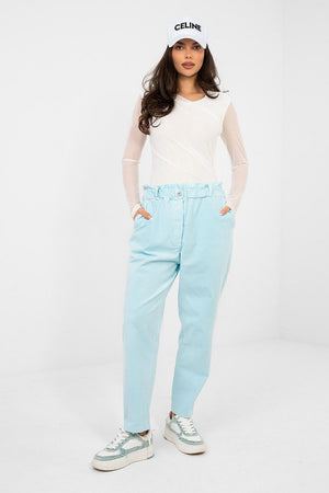 Kordové kalhoty model 224842 Italy Moda
