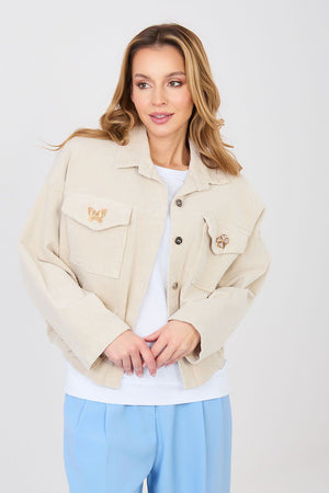 hřejivá kordová bunda model 224979 Rue Paris