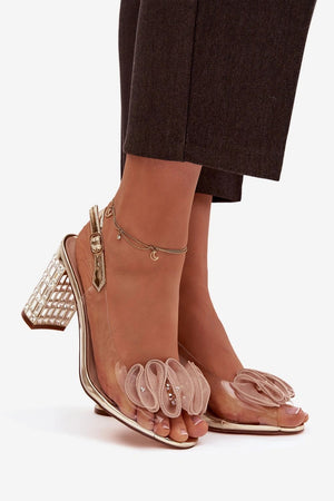 Sandály na podpatku model 225147 Step in style