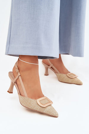 Sandály na podpatku model 225205 Step in style