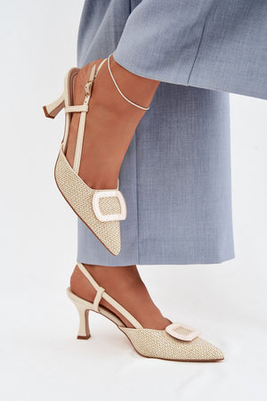 Sandály na podpatku model 225207 Step in style