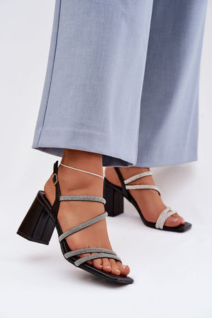 Sandály na podpatku model 225208 Step in style