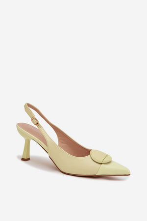 Sandály na podpatku model 225218 Step in style