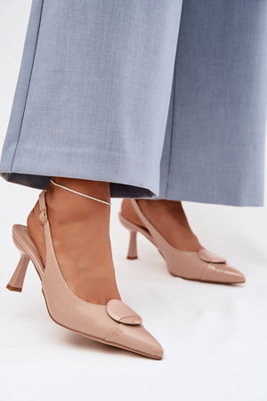 Sandály na podpatku model 225220 Step in style