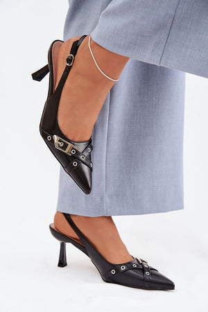 Sandály na podpatku model 225227 Step in style
