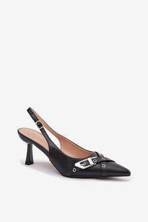 Sandály na podpatku model 225227 Step in style