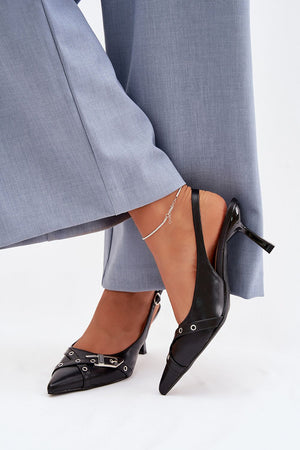 Sandály na podpatku model 225227 Step in style
