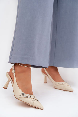 Sandály na podpatku model 225228 Step in style