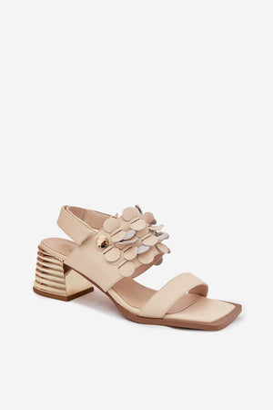Sandály na podpatku model 225349 Step in style