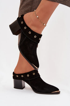 Klapky na podpatku model 225358 Step in style