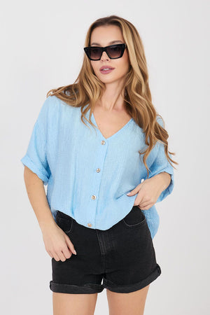 Košile s krátkým rukávem model 225509 Italy Moda