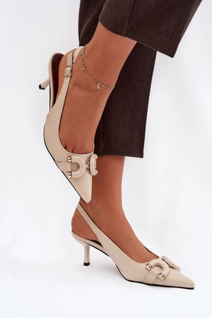 Sandály na podpatku model 225957 Step in style