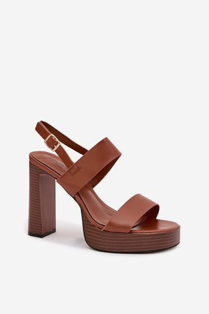 Sandály na podpatku model 226114 Step in style