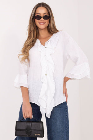 Košile s dlouhým rukávem model 226240 Italy Moda