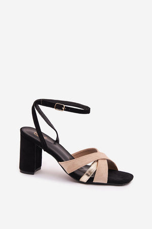 Sandály na podpatku model 226334 Step in style
