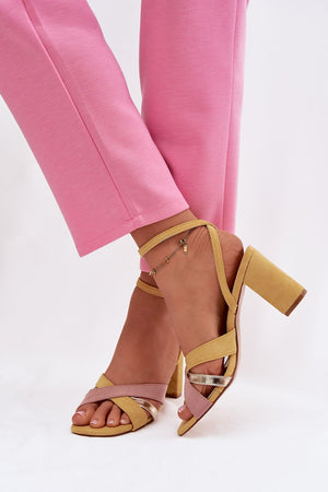 Sandály na podpatku model 226336 Step in style