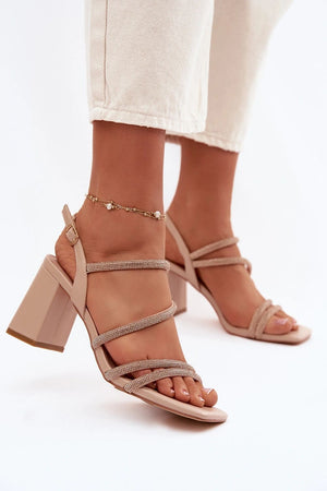Sandály na podpatku model 226326 Step in style
