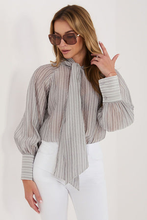 Košile s dlouhým rukávem model 226442 Italy Moda