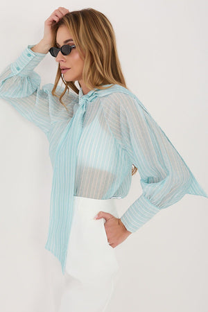 Košile s dlouhým rukávem model 226443 Italy Moda