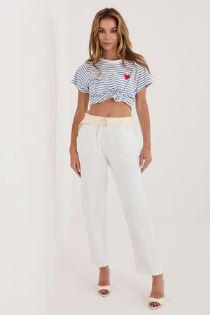 Kordové kalhoty model 226457 Italy Moda
