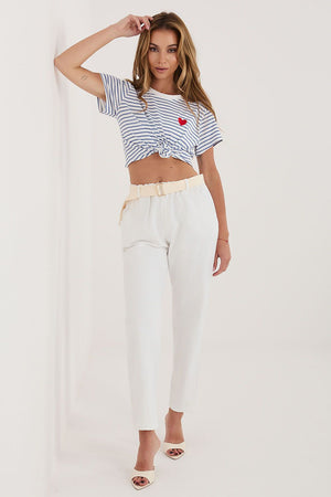 Kordové kalhoty model 226457 Italy Moda
