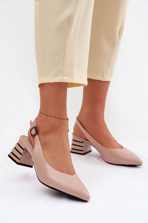 Sandály na podpatku model 226500 Step in style