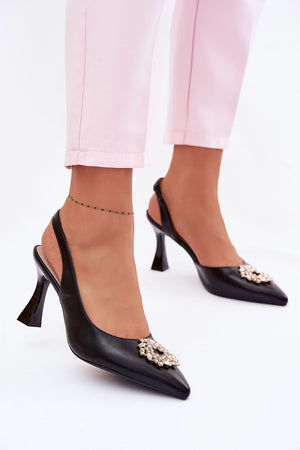 Sandály na podpatku model 226501 Step in style