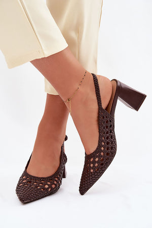Sandály na podpatku model 226505 Step in style