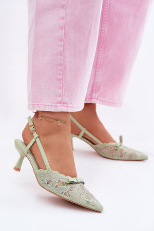 Sandály na podpatku model 226923 Step in style