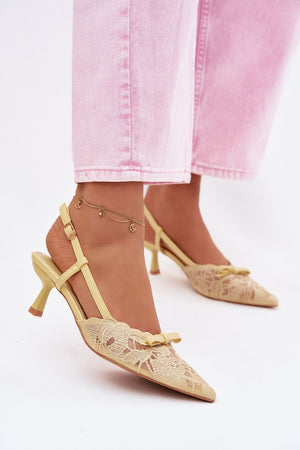 Sandály na podpatku model 226926 Step in style